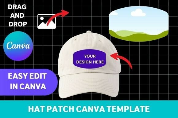 Hat Patch Canva Template