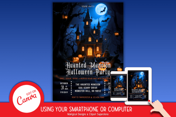Haunted Mansion Halloween Invitation 🏰