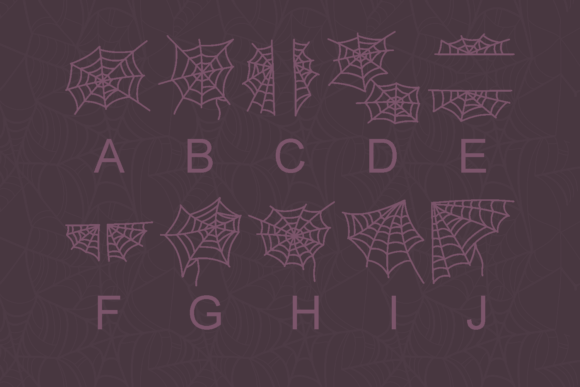 Hello Cobwebs Font PNG with transparent background - Preview 2