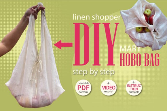 Hobo Bag Pattern Pdf. Easy Diy Tutorial