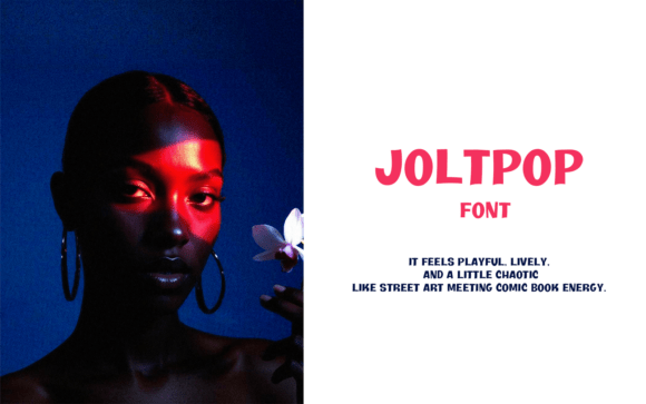 Joltpop Regular 0127 25 Font PNG with transparent background - Preview 1