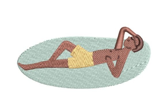 Man Lounging on a Beach Towel