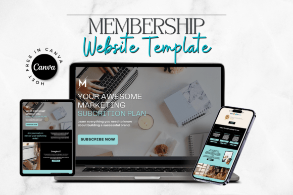 Membership Website Template - Canva
