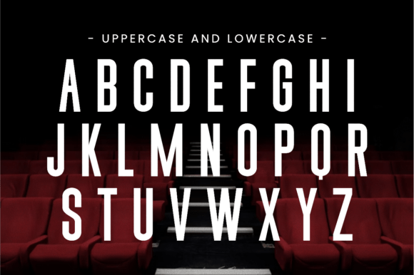 Movie Cover Font PNG with transparent background - Preview 1