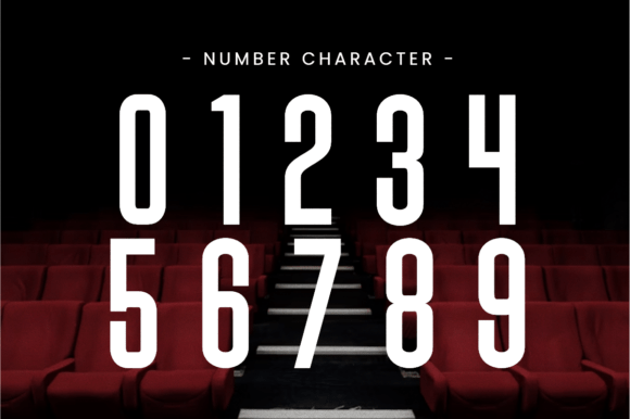 Movie Cover Font PNG with transparent background - Preview 2