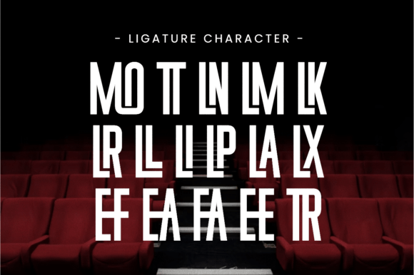 Movie Cover Font PNG with transparent background - Preview 3