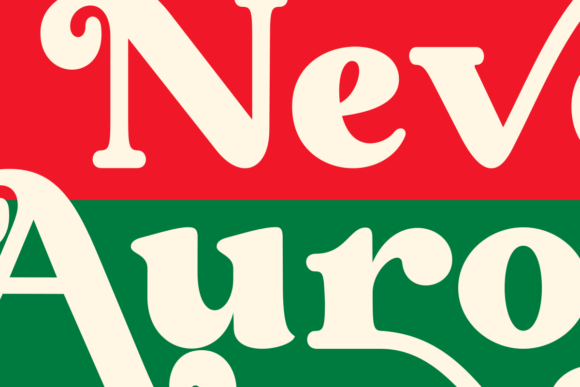 Neveraurora Regular Font font preview - 4