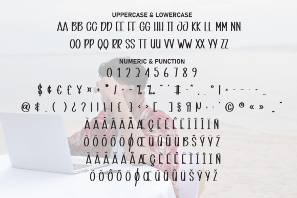 Nothing Vacation Font PNG with transparent background - Preview 6