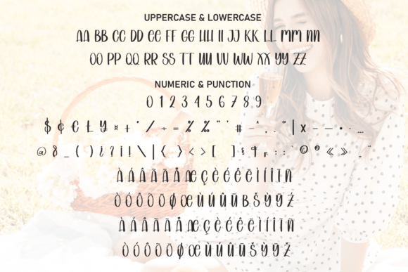 Picnic Holiday Font PNG with transparent background - Preview 6