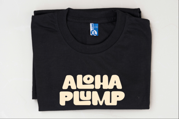 Plump Chunk Font PNG with transparent background - Preview 3