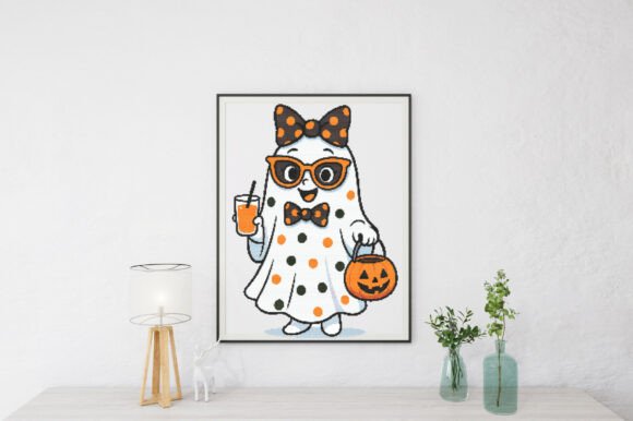 Polka Dot Halloween Ghost Girl
