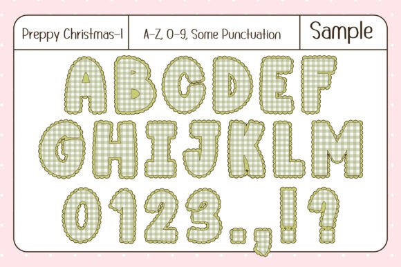 Preppychristmas 4 Font PNG with transparent background - Preview 2