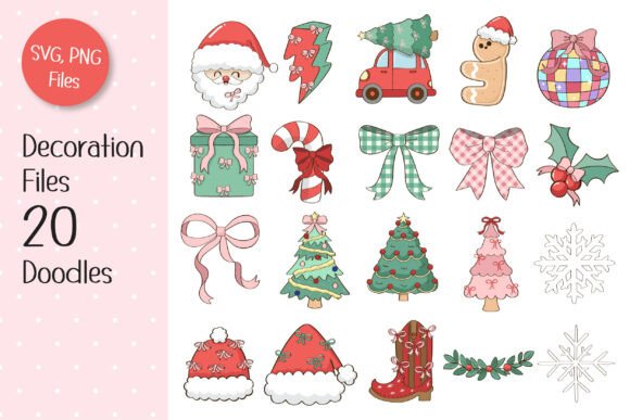 Preppychristmas 4 Font PNG with transparent background - Preview 6