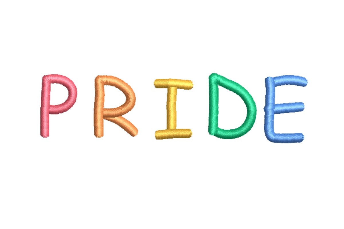Rainbow Pride Word Art