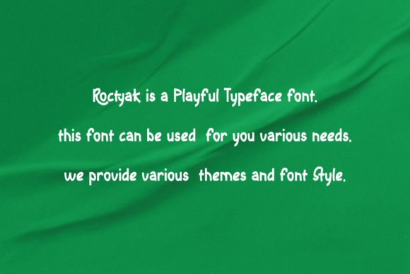 Roctyak Font PNG with transparent background - Preview 3