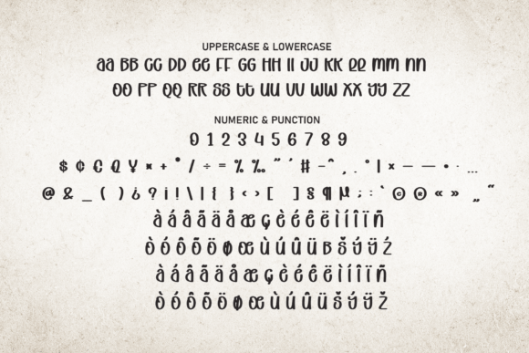 Rustic Winter Font font preview - 6