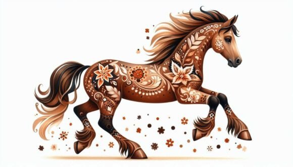Tempera Running Horse