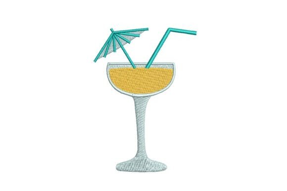 Tropical Orange Cocktail with Umbrella