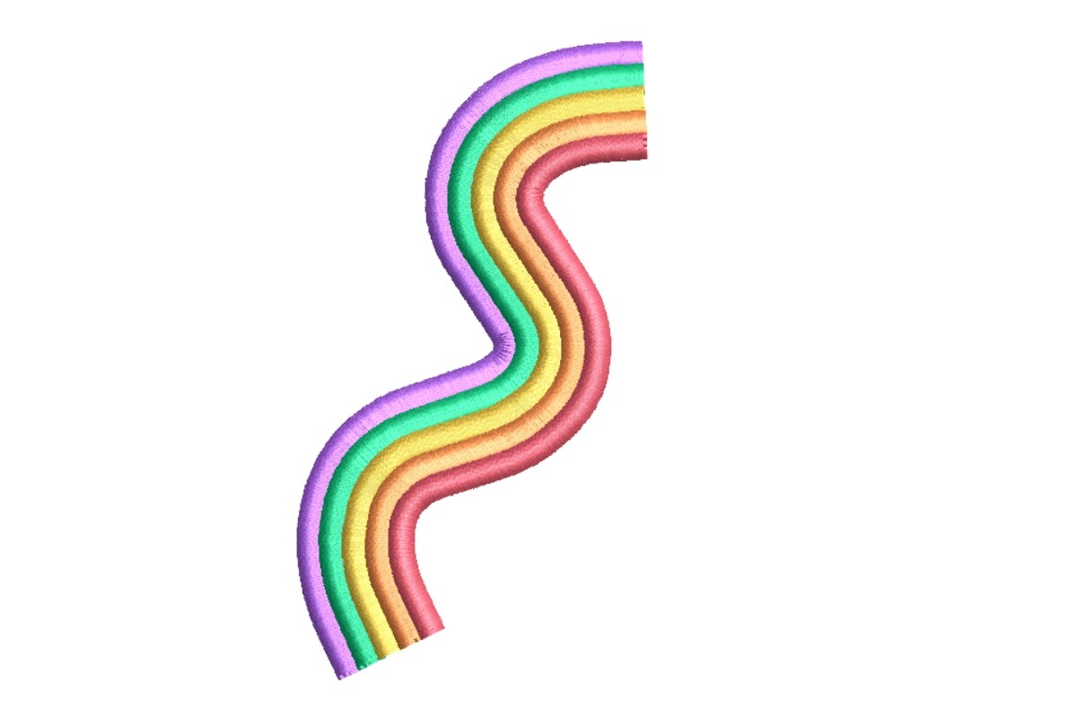 Wavy Rainbow Path