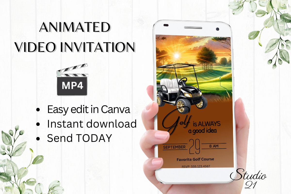 Animated Golf Invitation