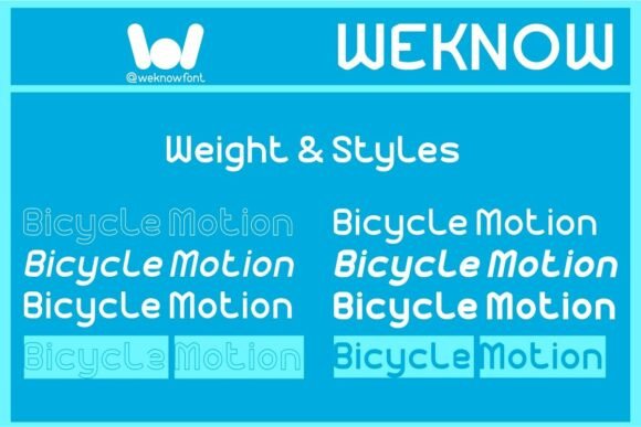 Bicycle Motion Font - Preview 6