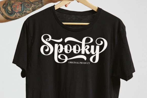 Black Spooky Font - Preview 3