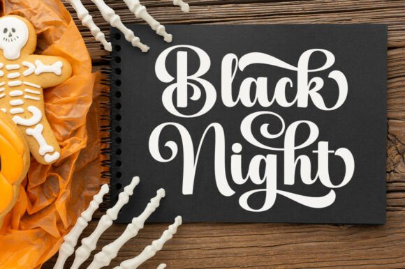 Black Spooky Font - Preview 5