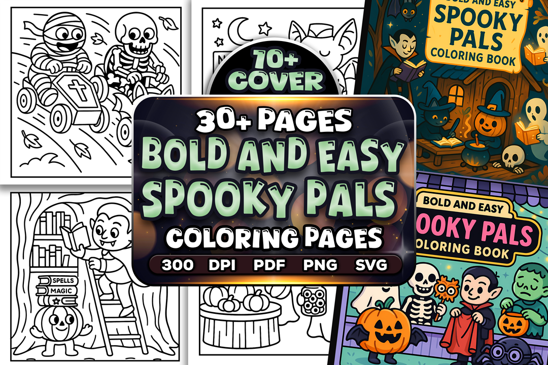 Bold and Easy Hyggtober Coloring Pages