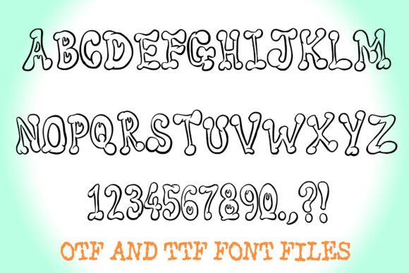 Bouncy Cartoon Doodle Font - Preview 1