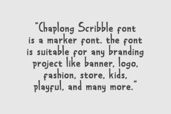 Chaplong Scribble Font - Preview 4