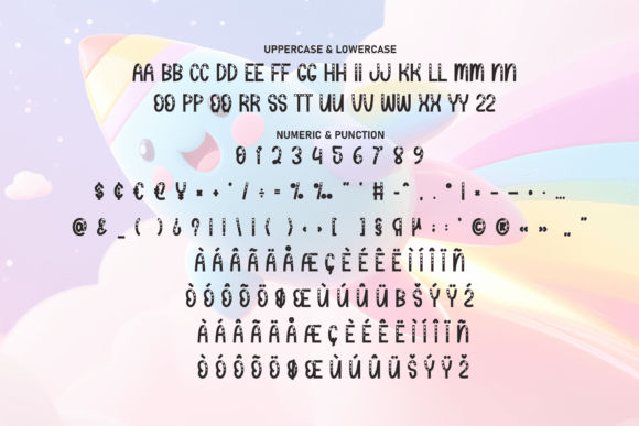 Chubby Rainbow Font - Preview 6