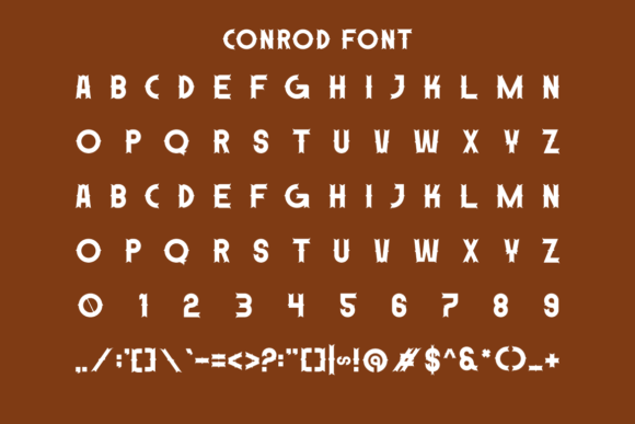 Conrod Font - Preview 3
