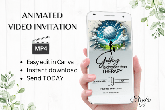 Digital Golf Invitation