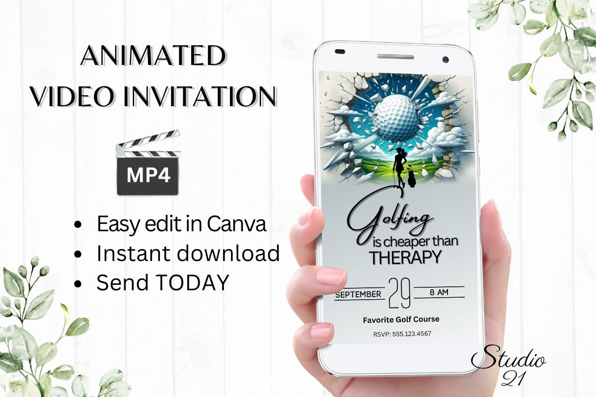 Digital Golf Invitation
