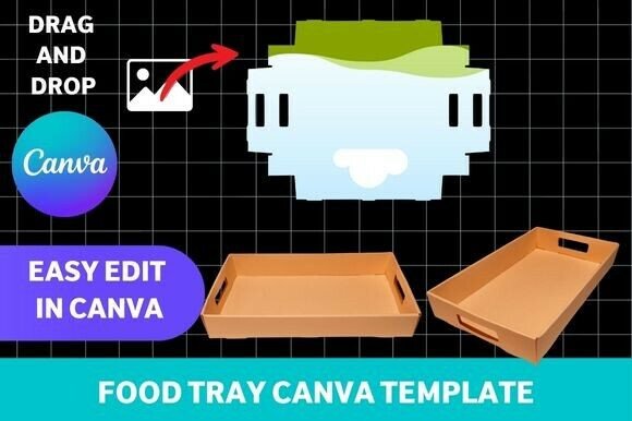 Food Tray Canva Template