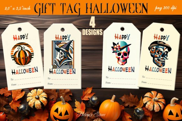 Vintage-Inspired Halloween Tags for Treats & Gifts