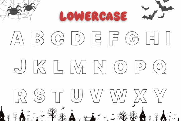 Halloween Ink Drops Font PNG with transparent background - Preview 2