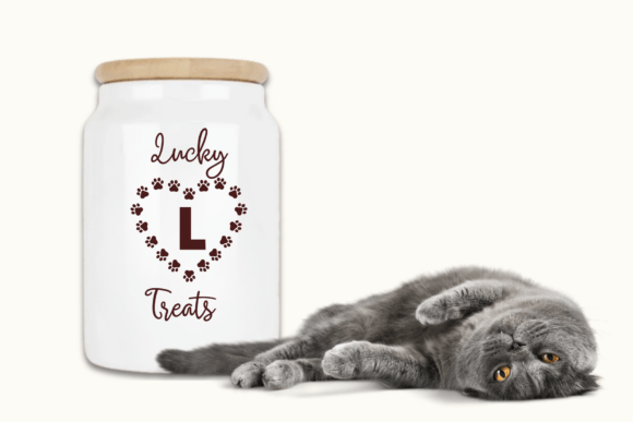 Heart Paw Font PNG with transparent background - Preview 5
