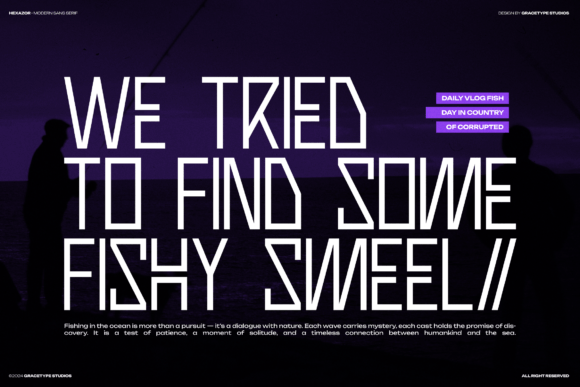 Hexazor Font PNG with transparent background - Preview 3