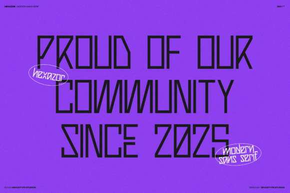 Hexazor Font PNG with transparent background - Preview 4