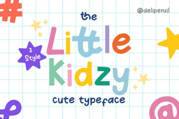 Kidzy Font PNG with transparent background - Preview 1