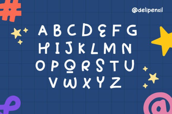 Kidzy Font PNG with transparent background - Preview 4