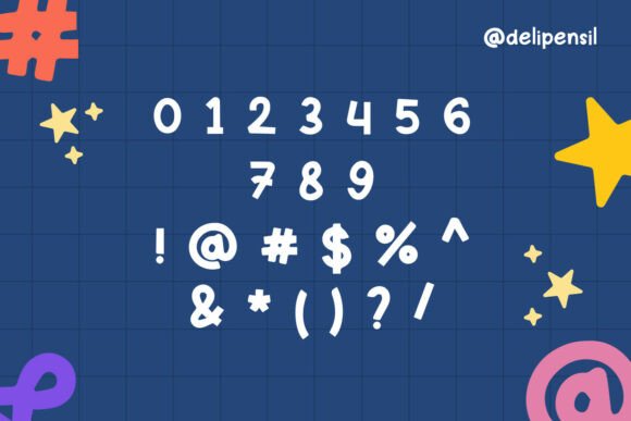 Kidzy Font PNG with transparent background - Preview 6