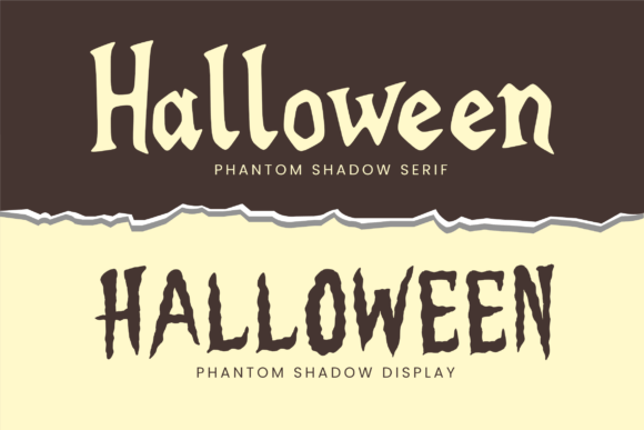 Phantom Shadow Font PNG with transparent background - Preview 3
