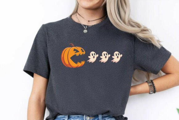 Pumpkin Ghost Funny Halloween Tshirt SVG