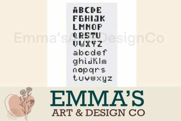Cross Stitch Alphabet Pattern PDF