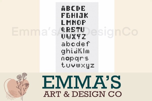 Cross Stitch Alphabet Pattern PDF