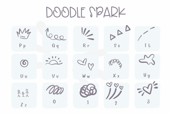 Doodle Spark Font - Preview 2