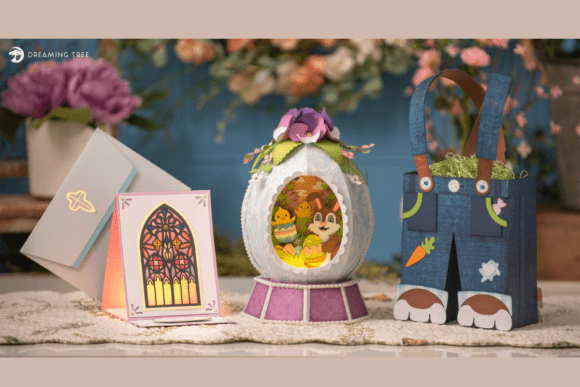 Easter 3D SVG Cut Files for Paper Crafts - Creative Fabrica