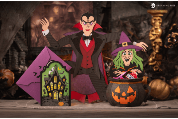 Ghoulish Gatherings SVG Bundle Halloween 3D SVG Craft By Dreaming Tree